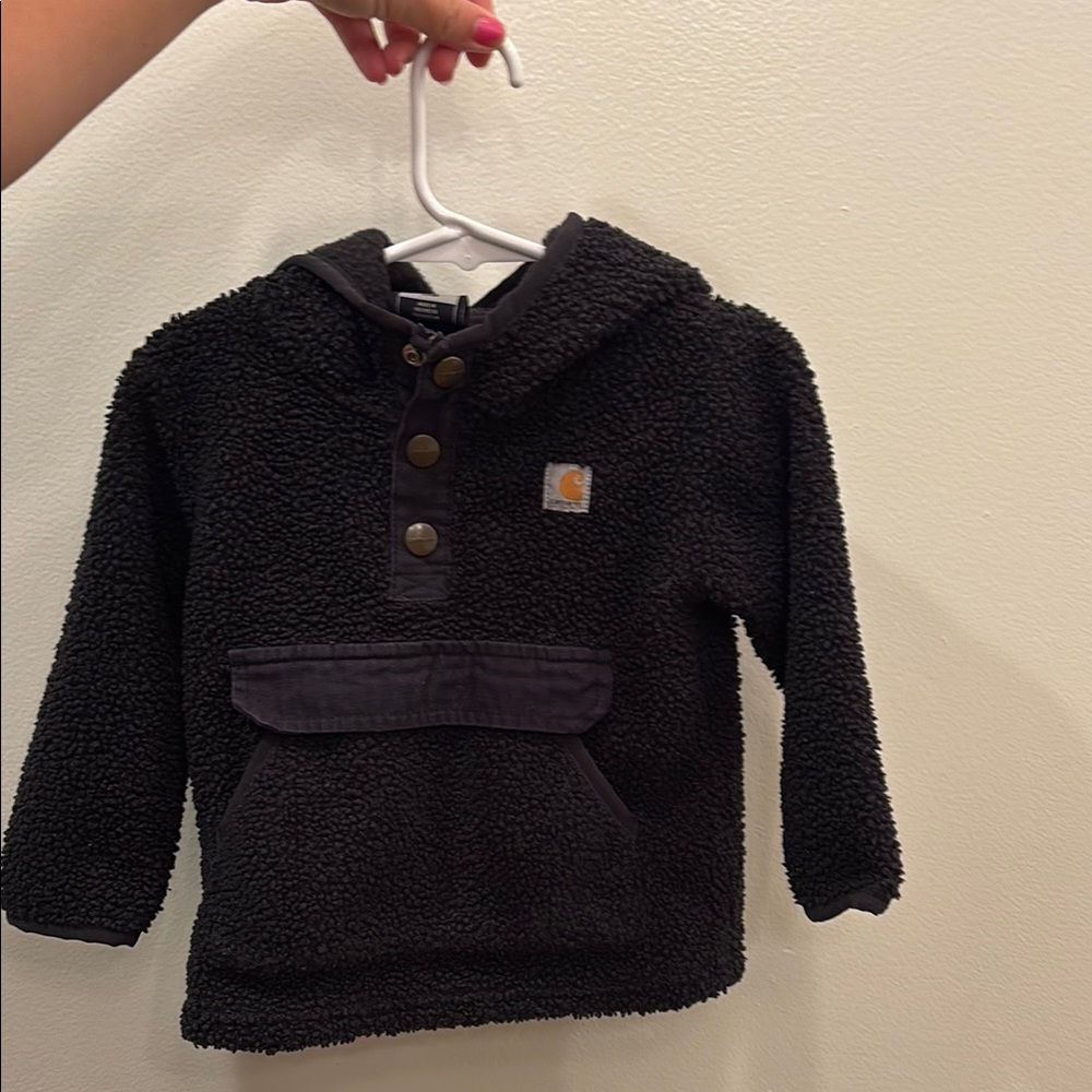 Carhartt Kids Black Fleece Hoodie